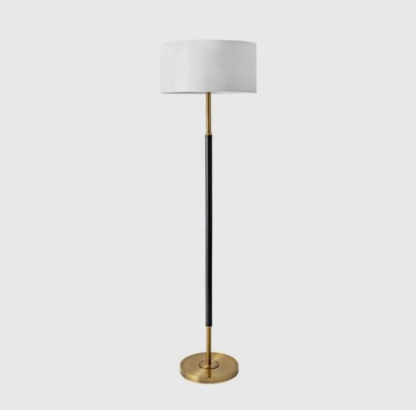 Marshall 61” Metal Floor Lamp with Fabric Drum Shade