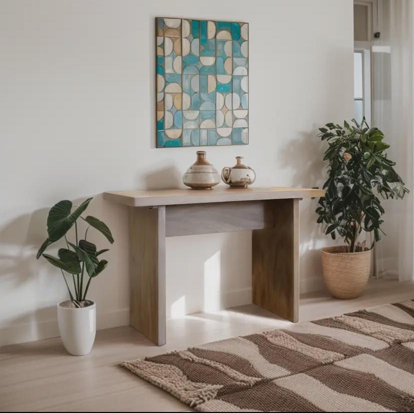 48” Wood Console Table - Elegant and Functional Accent Piece